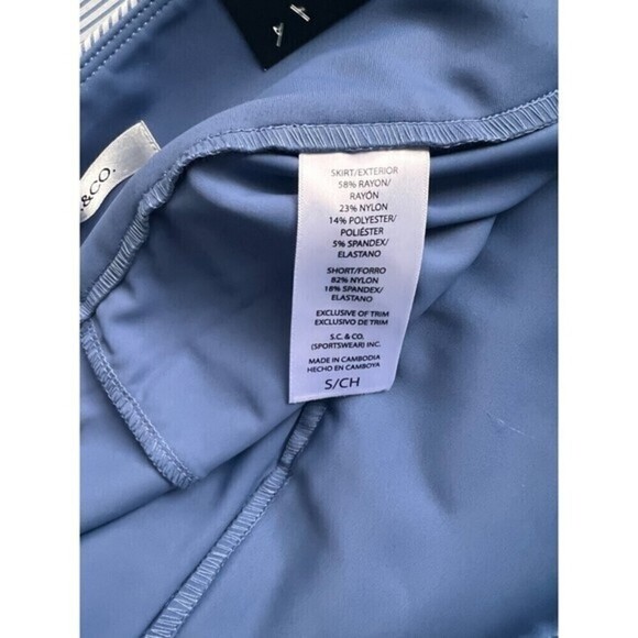 Women's 360 TUMMY CONTROL Skirt Short sport workout fresh blue S. - Picture 9 of 12